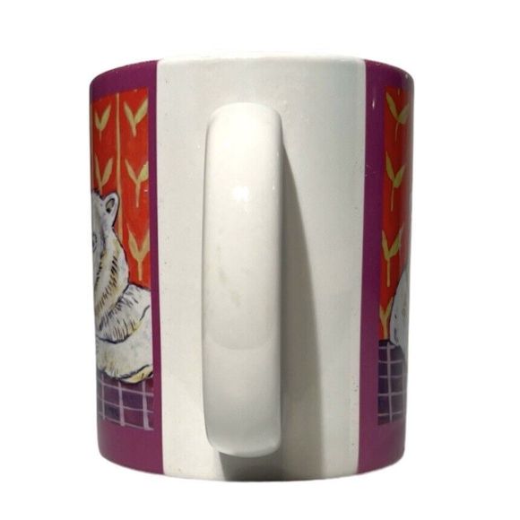 Polar Bear At The Coffee Shop Coffee Mug Art By Jay Schmetz Pet Art Drinkware - Picture 4 of 8